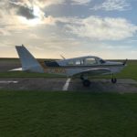 Hour Building in the Piper PA28 181 at Nottingham Airport