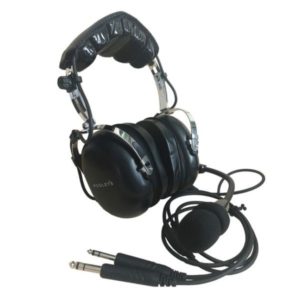 POOLEYS AVIATION HEADSET – PASSIVE (BLACK EAR CUPS) + FREE HEADSET BAG 8
