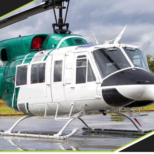 Pacific AirHub India & Sub on AvPay bell 212 helicopter