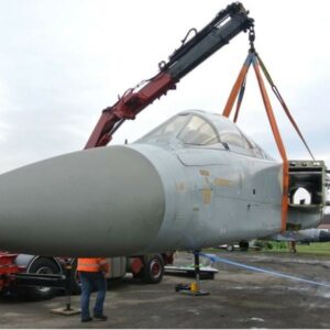 Panavia Tornado F2 Military Jet for sale on AvPay by Jet Art Aviation. Nose section being winched