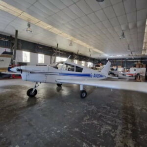 Piper PA28 Cherokee for sale by Velocity Aviation Services. In the hangar