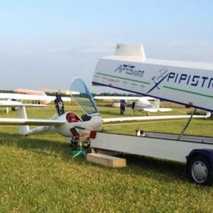 Pipistrel Apis glider for sale on AvPay, by AT Aviation. Next to trailer