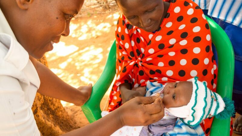 Polio is back! MAF supports Tanzania’s vaccination drive news post on AvPay baby having vaccine