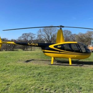 Robinson R44 Raven I For Sale by Flightline Aviation. Side view of helicopter-min