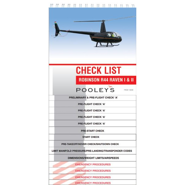 Robinson R44 Raven I & II Checklist