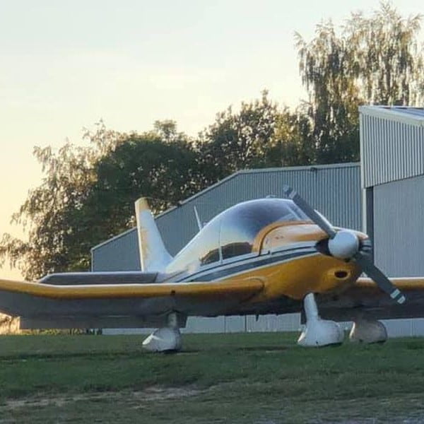 Royal Verviers Aviation - Aérodrome du Laboru Robin DR400 parked on the airfield-min