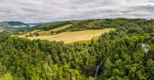 Scottish landscape image taken by drone