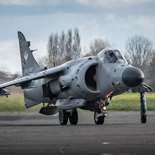Sea Harrier FA2 ZH798 for sale by Jet Art Aviation. View from the right