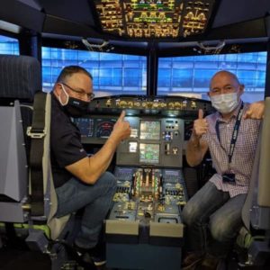 Airbus A320 Flight Simulator in Salford Quays, Greater Manchester