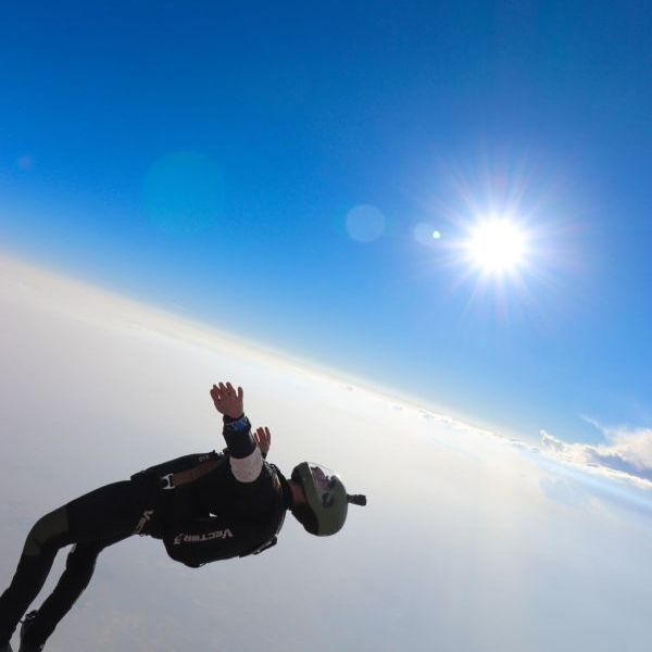 Skydive Qatar on AvPay above the clouds