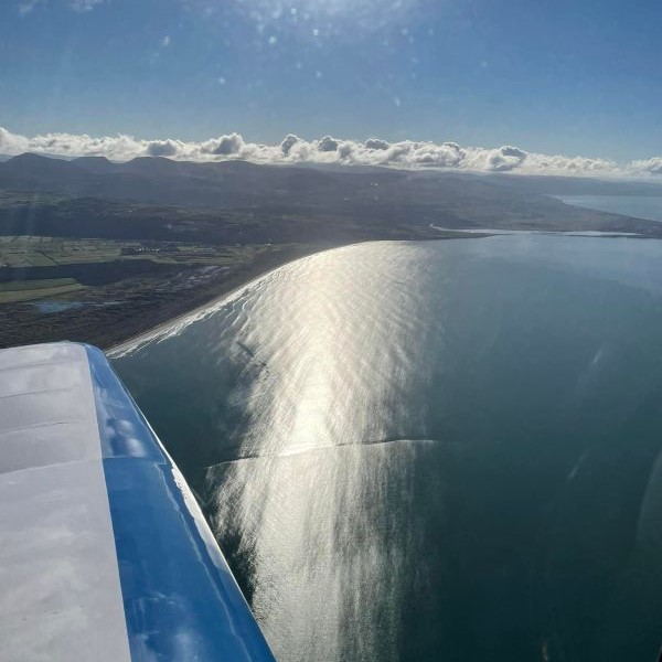Snowdonia Flight School Cardigan Bay from the air