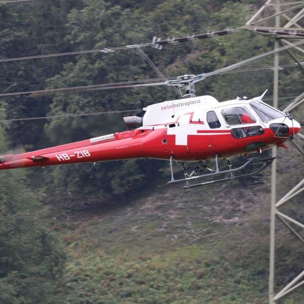 Swiss Helicopter Gallery on AvPay. Flying in close proximity to pylons