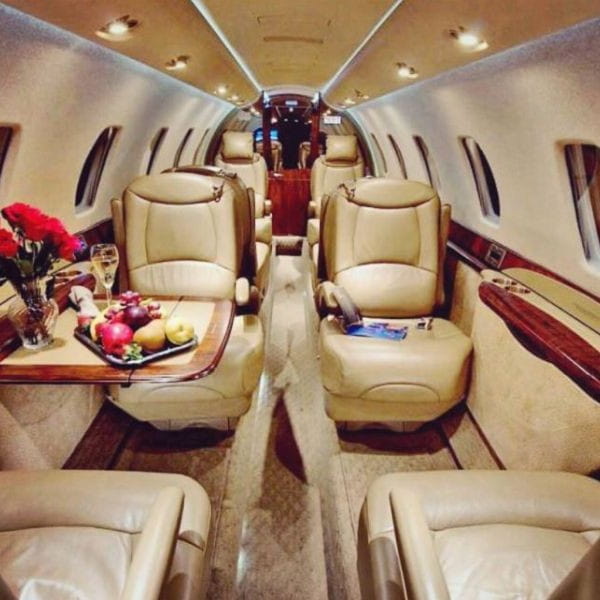Symphony Private Jets club four seating-min