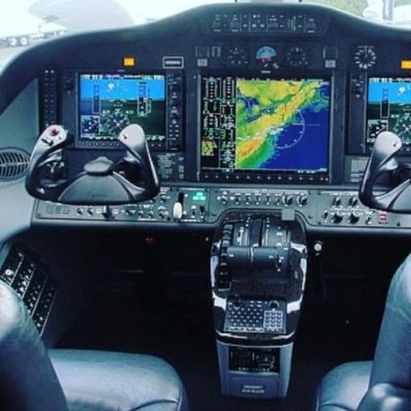 Symphony Private Jets private jet cockpit