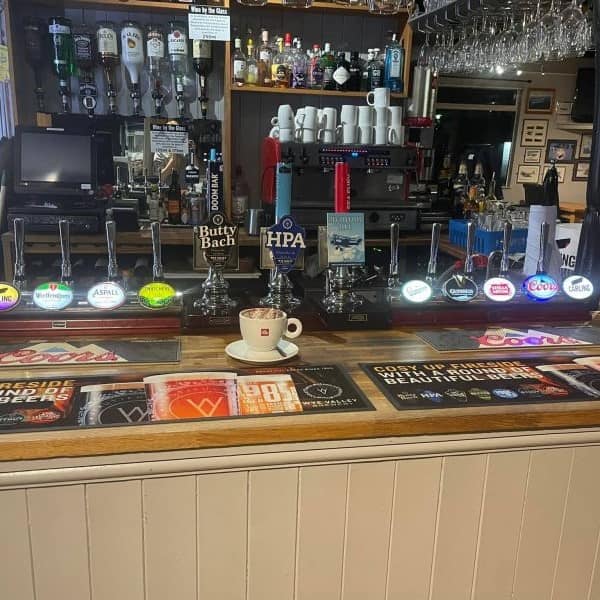 The Aviator Airfield Cafe at Gloucester Airport selection of ales