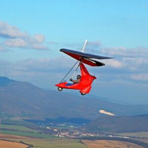 Three Wheeler Joker Trike Engine Hang Glider For Sale single seat in flight
