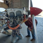 Vintage Flying Museum engine with cowling removed-min