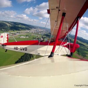 Vol en Bücker-Jungmann avec Aéro-Club des Montagnes Neuchâteloises