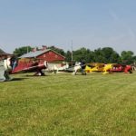 Waco Air Museum aircraft lined-up-min