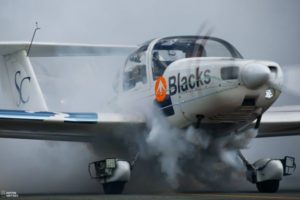aeroSPARX provide ‘Wings over Baltics’. Grob 109 taxying on the ground