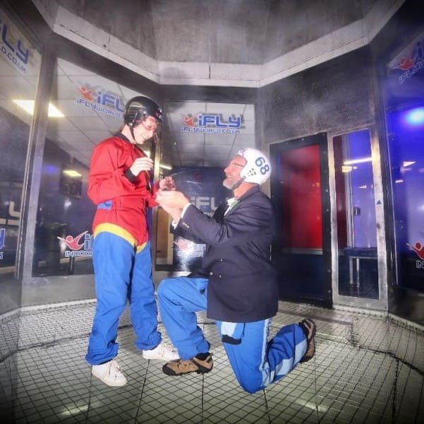 iFLY Indoor Skydiving marriage proposal-min